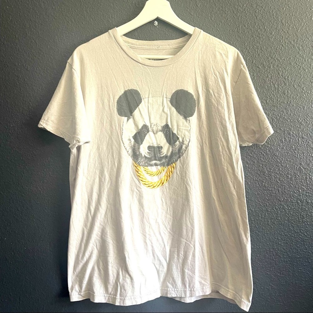 Bowery Supply Men's  Vintage Premium Panda T-Shirt Size large